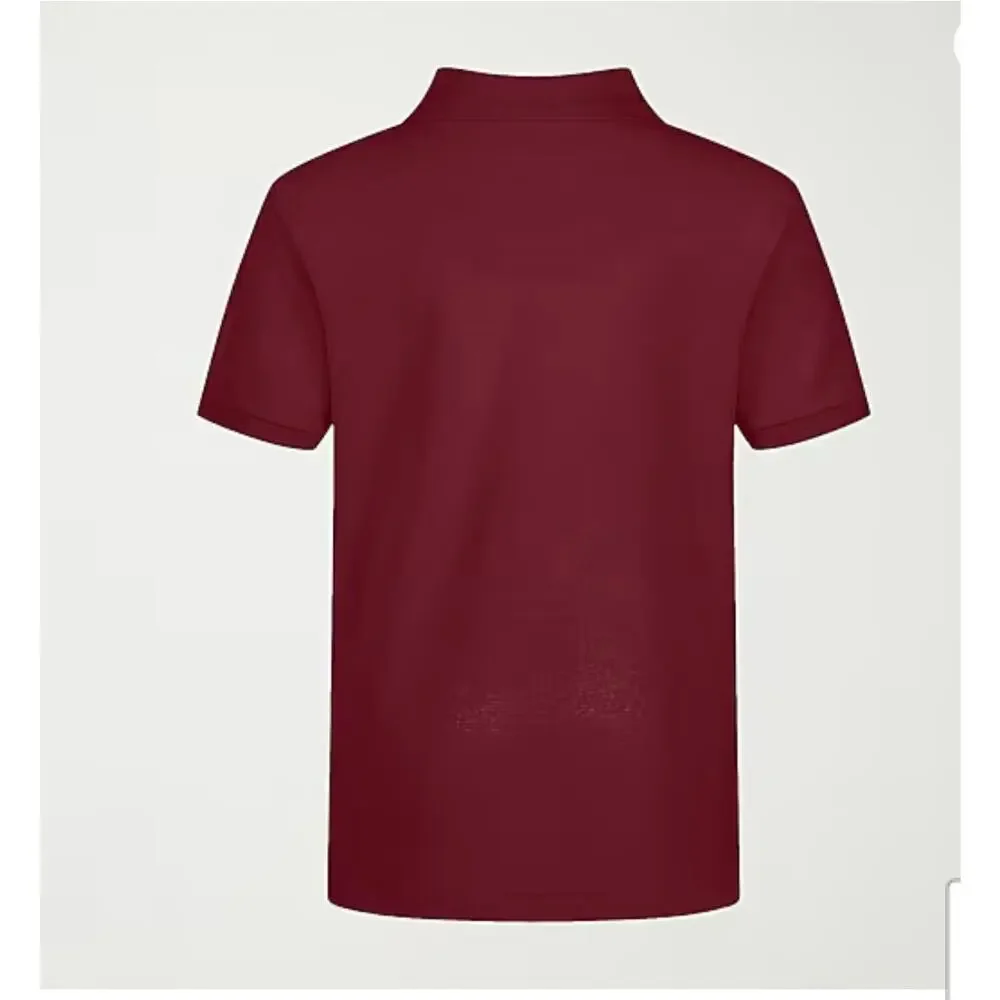 NEW! Izod L 10/12 Short Sleeve Stretch Pique Uniform Polo Shirt Burgundy